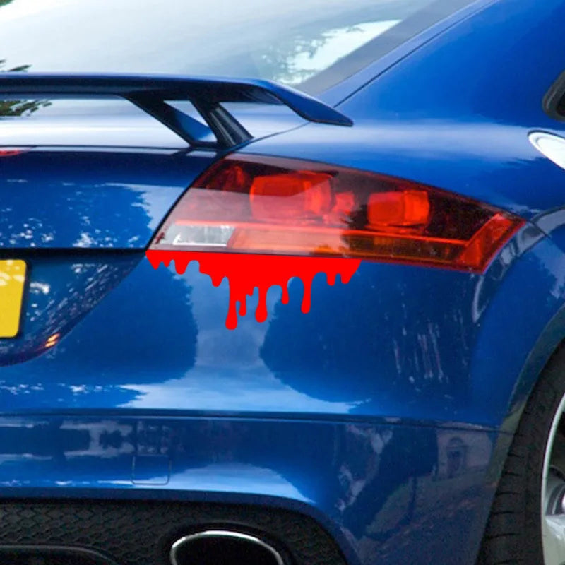 Air Tail Light Dripping Blood Car Stickers Headlights Modified Car Stickers Motorcycle Stickers Kill Airflow Car Decals