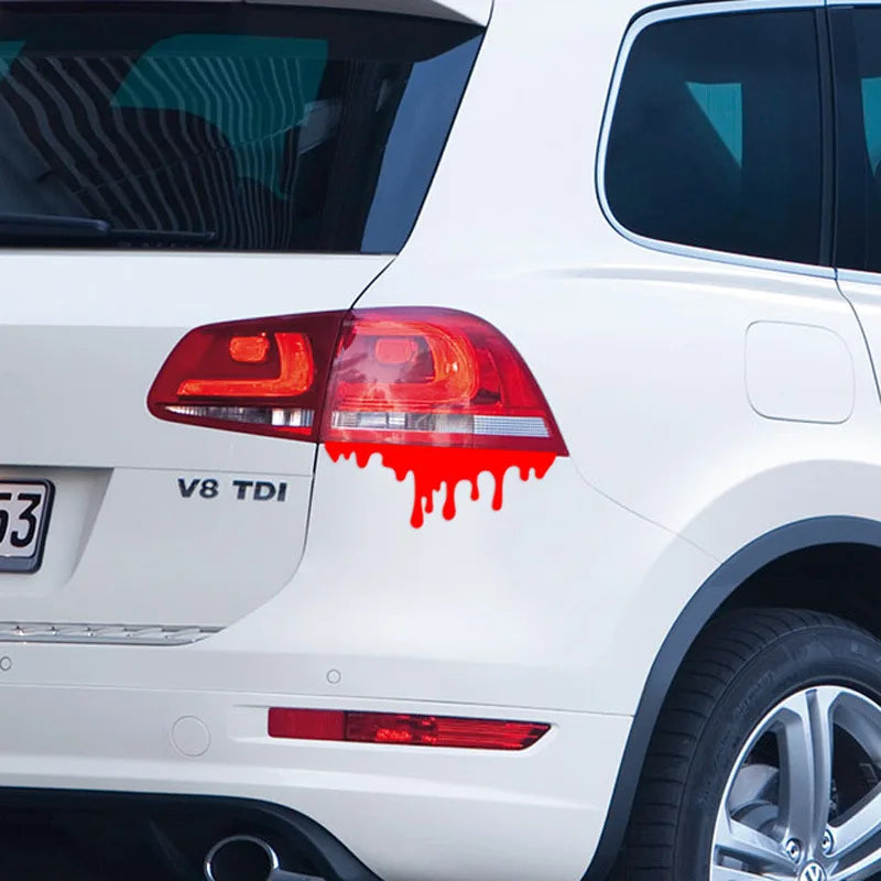 Air Tail Light Dripping Blood Car Stickers Headlights Modified Car Stickers Motorcycle Stickers Kill Airflow Car Decals