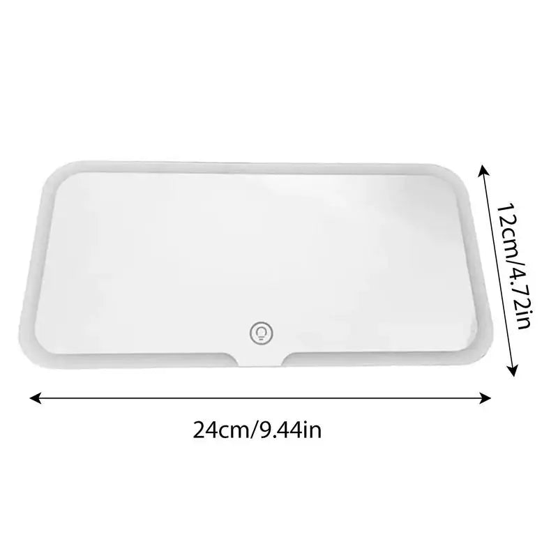 LED Car Sun Visor Vanity Mirror Car Vanity Mirror with 3 Light Modes& 60 Leds Rechargeable Cosmetic Mirror Makeup Mirror for Car