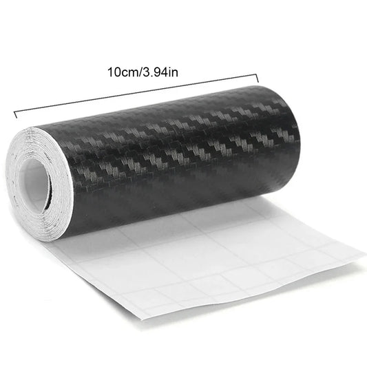 Carbon Fiber Tape Stickers on Car 3D Nano Black Car Door Edge Guards Side Waterproof Decorative Adhesive Protector Film Tape