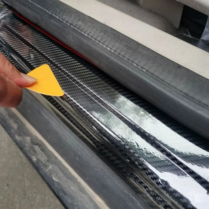 Carbon Fiber Tape Stickers on Car 3D Nano Black Car Door Edge Guards Side Waterproof Decorative Adhesive Protector Film Tape