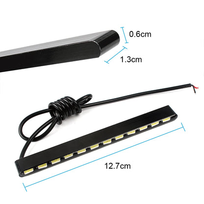 Car Styling Daytime Running Lights 2Pcs Daylight SMD 7030 12 Leds Led Strip Waterproof Car DRL