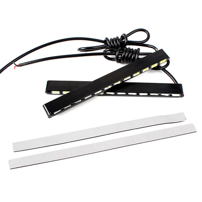 Car Styling Daytime Running Lights 2Pcs Daylight SMD 7030 12 Leds Led Strip Waterproof Car DRL
